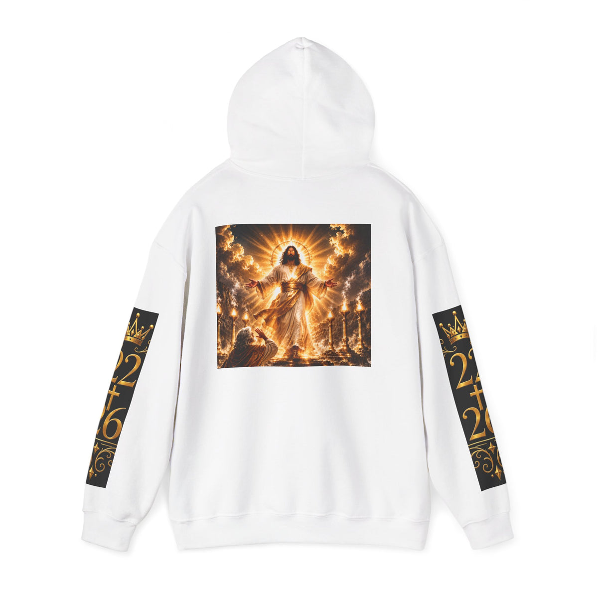 Hoodie — Revelation Chapter 1 Pullover (Biblical Angel Artwork)