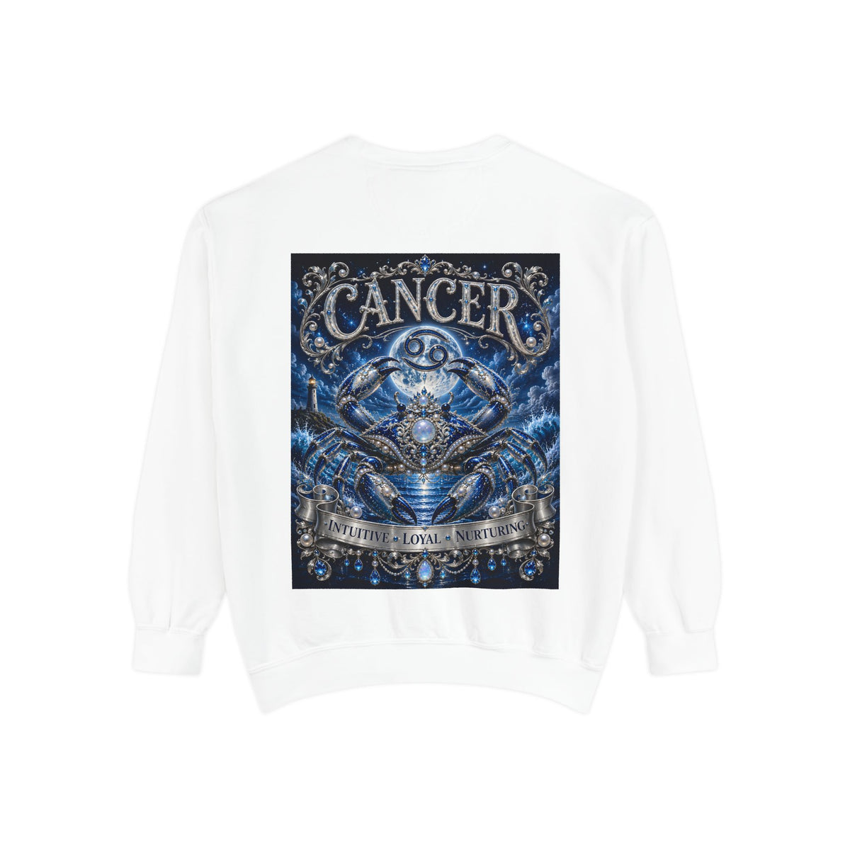 Cancer Zodiac Sweatshirt — Blue Crab Astrology Crewneck
