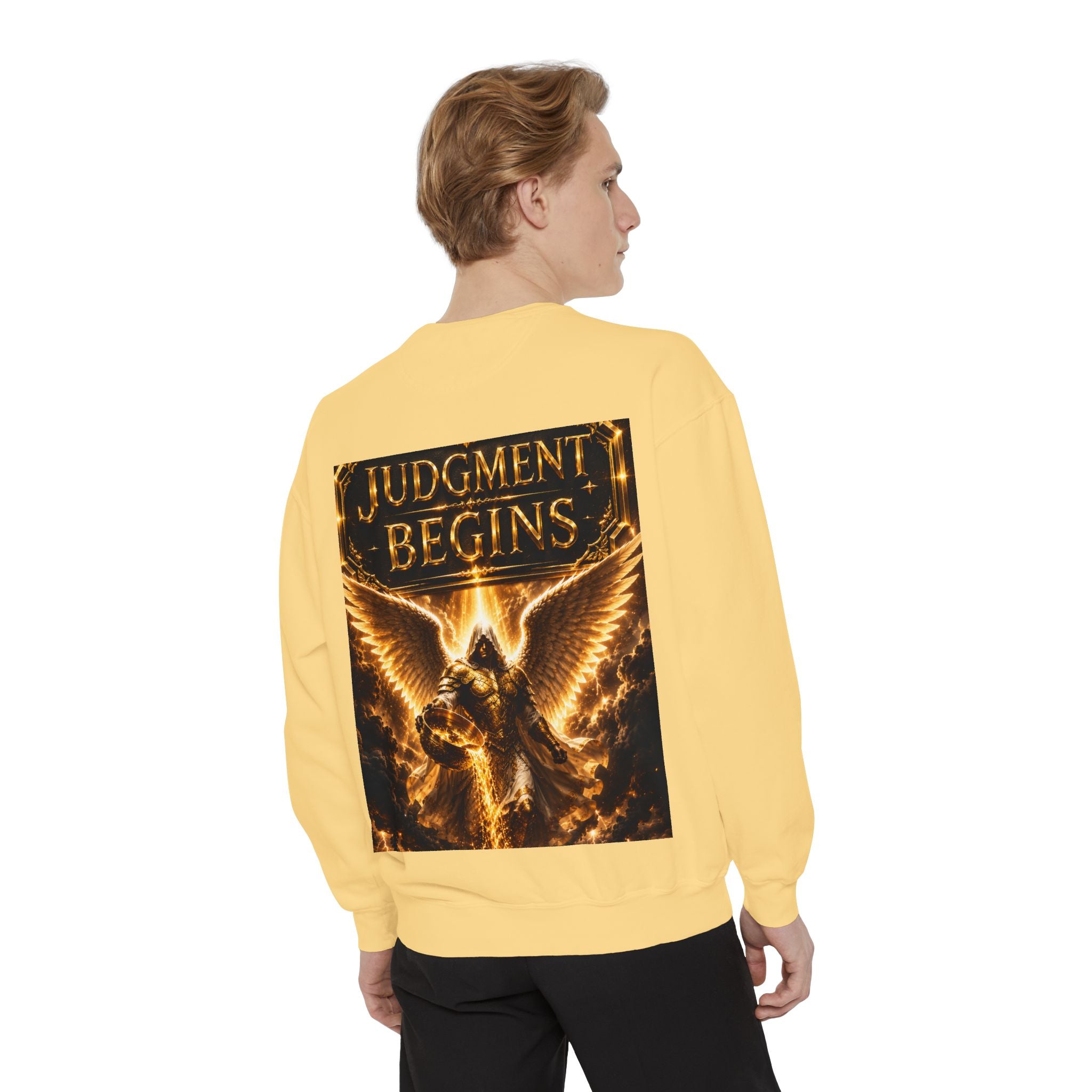 Revelation Chapter 16 Sweatshirt — "Judgment Begins" Apocalyptic Graphic