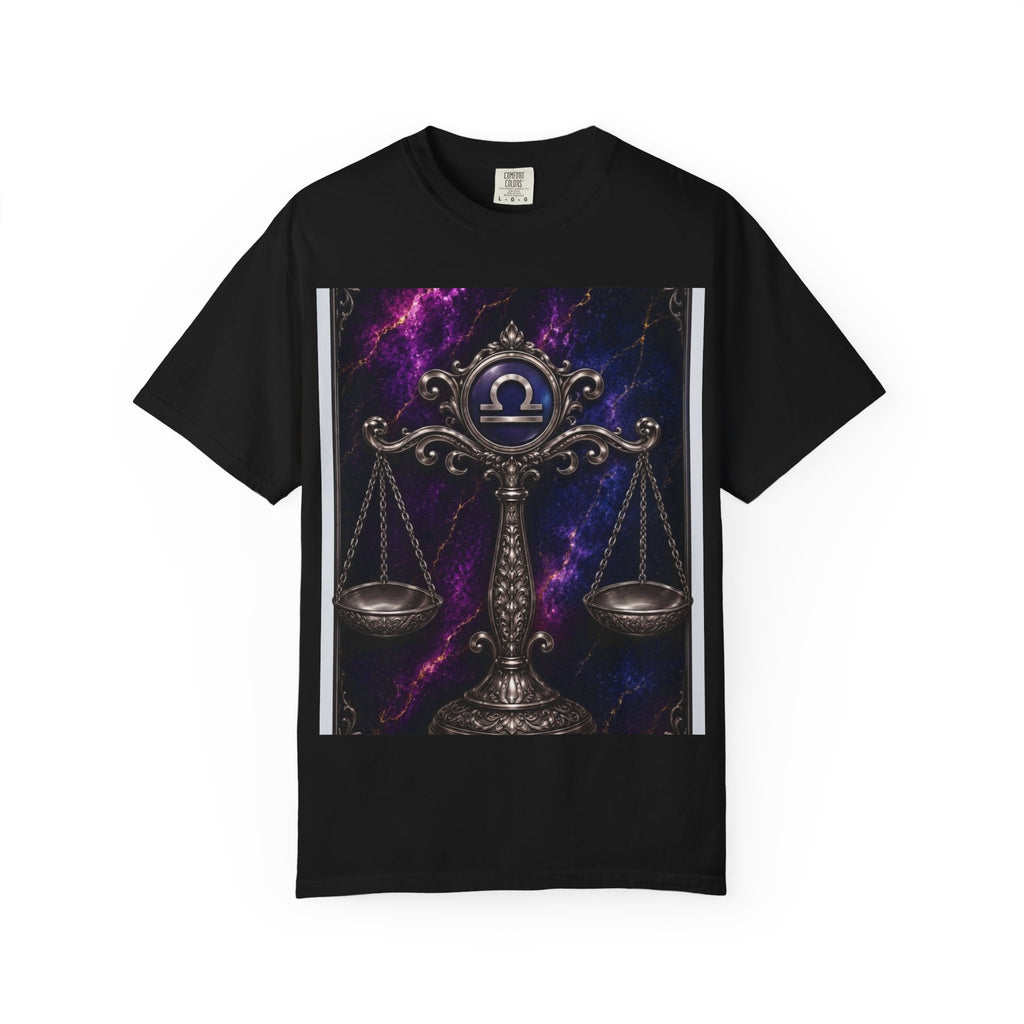 Libra Scales Zodiac T-Shirt — Astrology Graphic Tee