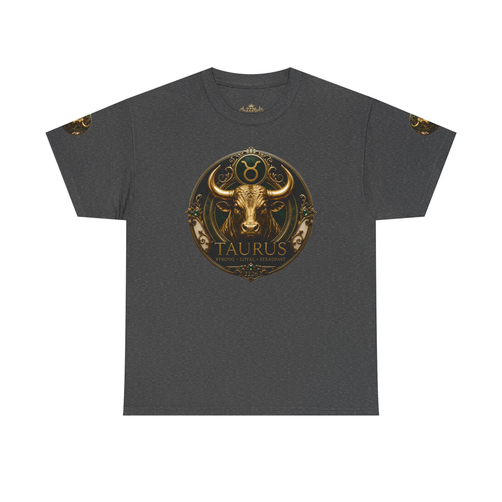 Taurus Zodiac T‑Shirt — Bull Astrology Graphic Tee (Taurus Symbol & Moon Design)