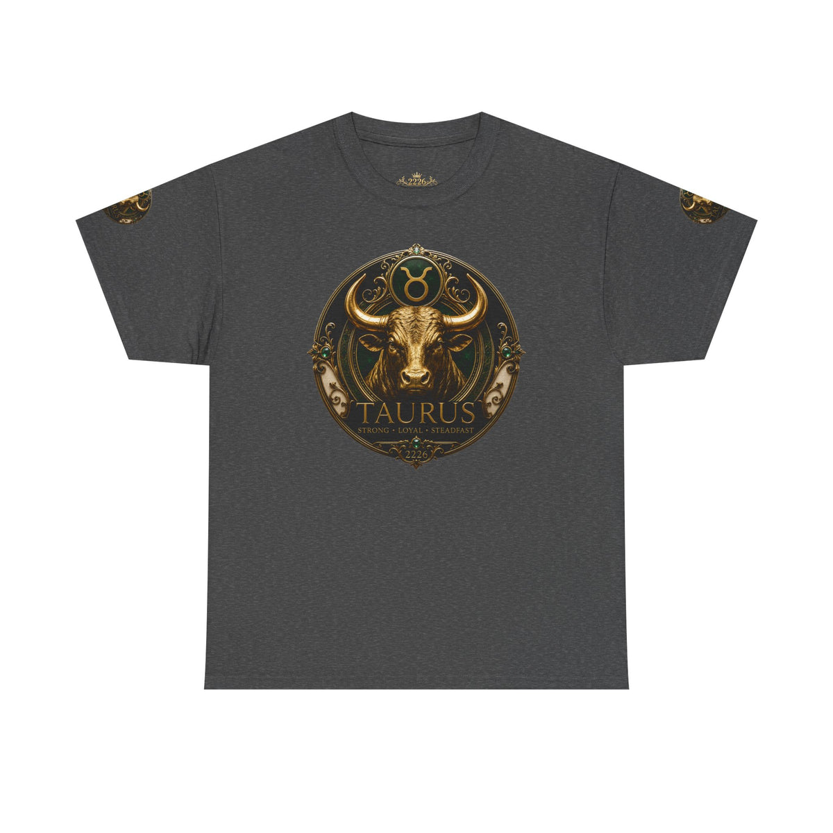 Taurus Zodiac T‑Shirt — Bull Astrology Graphic Tee (Taurus Symbol & Moon Design)