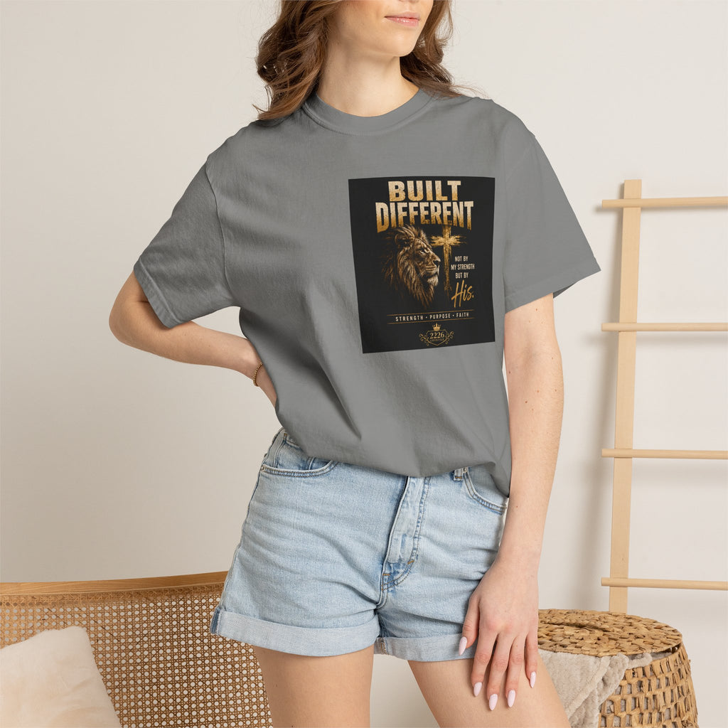 Built Different Lion T-Shirt — Motivational Graphic Tee