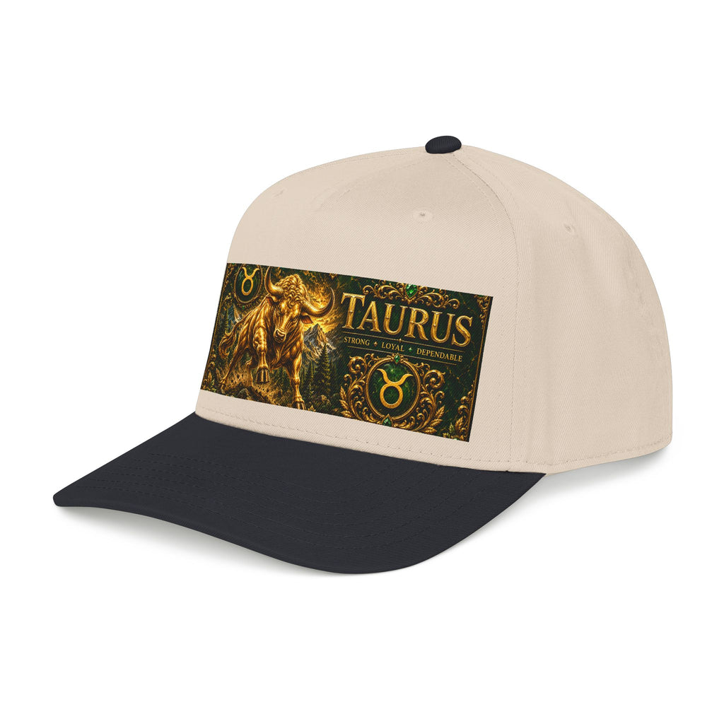 Taurus Zodiac Baseball Cap — Gold Bull Astrology Hat