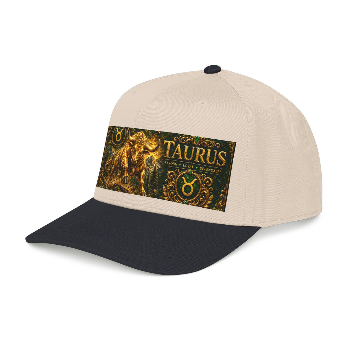 Taurus Zodiac Baseball Cap — Gold Bull Astrology Hat