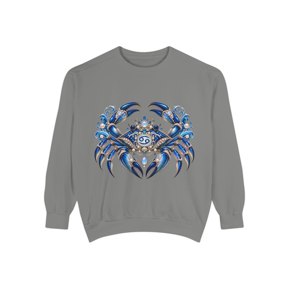 Cancer Zodiac Sweatshirt — Blue Crab Astrology Crewneck