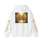 Hoodie — "He Will Carry You" Inspirational Gold Faith Hoodie