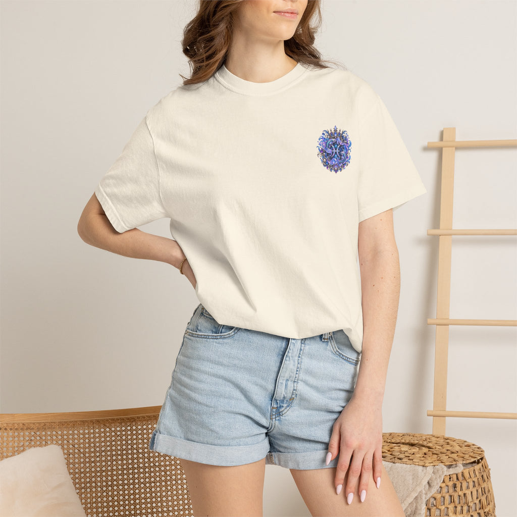 Pisces Mermaid T-Shirt — Zodiac Astrology Tee (Compassionate • Intuitive • Dreamy)
