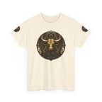 Taurus Zodiac T‑Shirt — Bull Astrology Graphic Tee (Taurus Symbol & Moon Design)