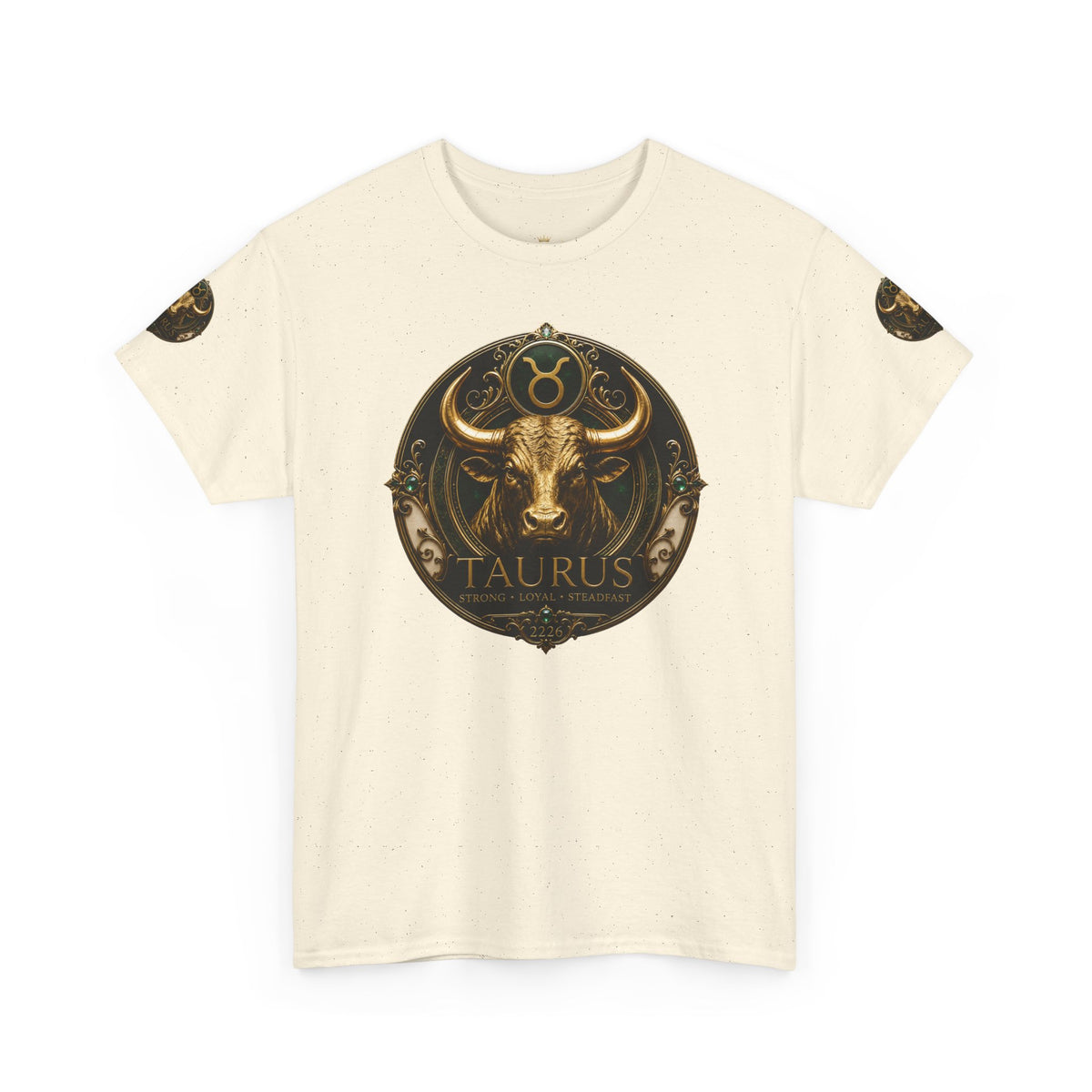 Taurus Zodiac T‑Shirt — Bull Astrology Graphic Tee (Taurus Symbol & Moon Design)