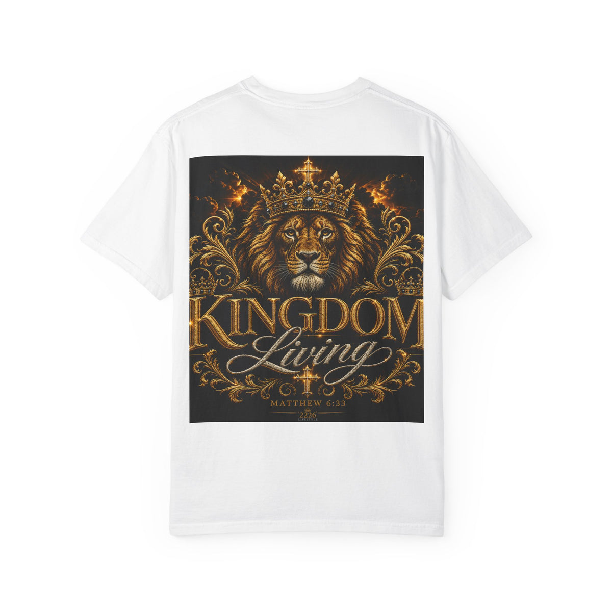 Kingdom Living Lion T-Shirt — Regal Christian Faith Graphic Tee