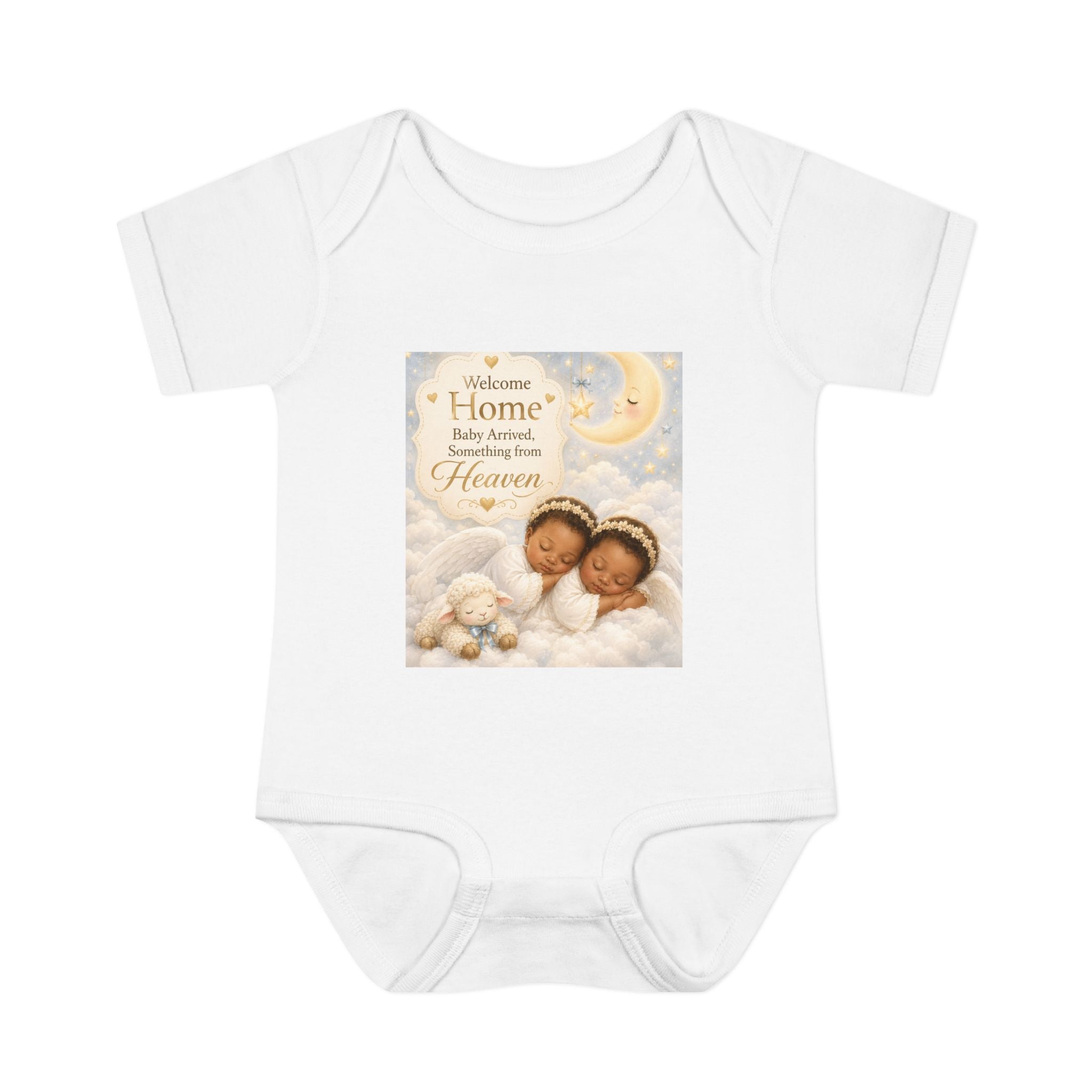 Infant Bodysuit "Welcome Home" Baby Angel Memorial Design