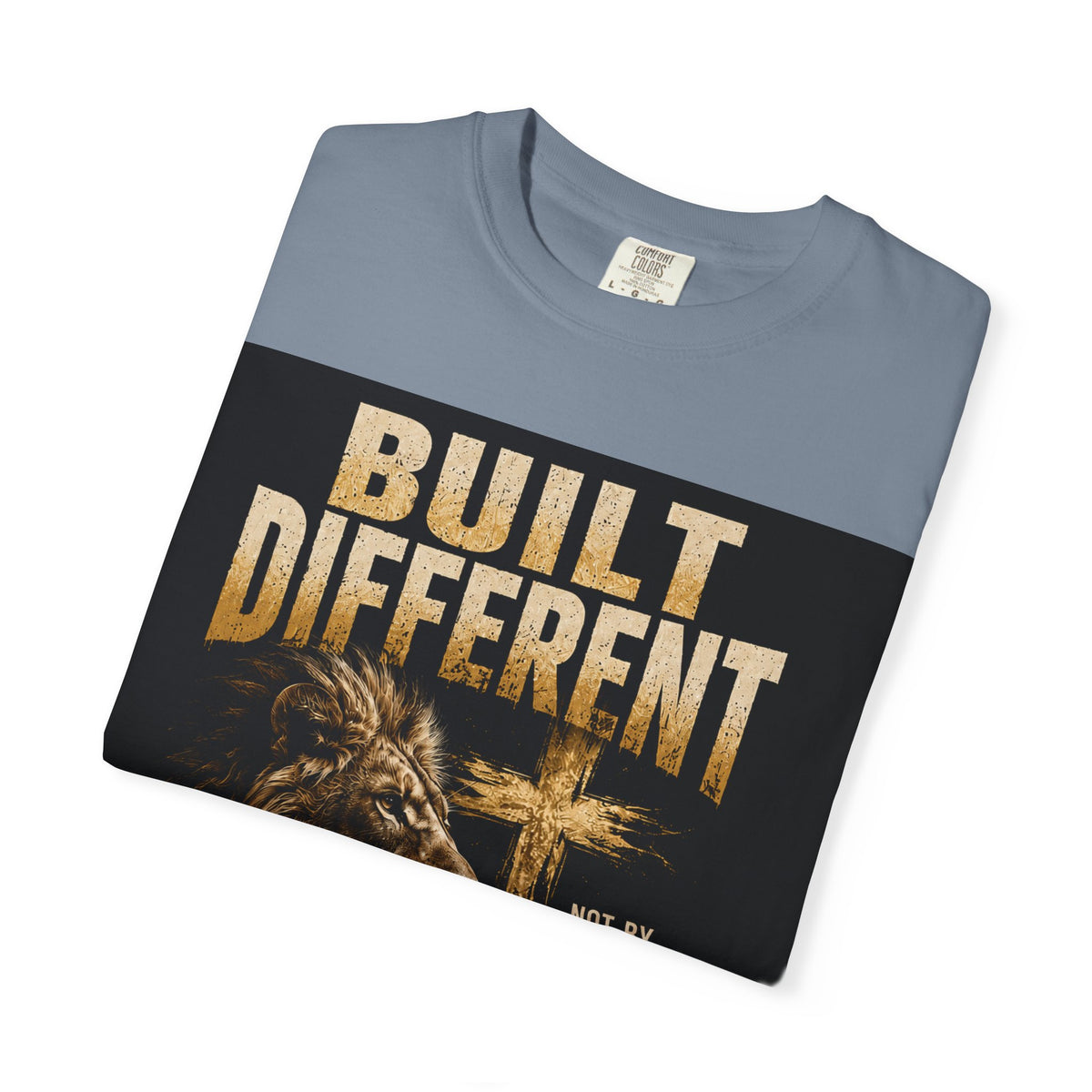 Built Different Christian Lion T-Shirt — "Built Right, Beautiful, Brilliant" Inspirational Faith Tee