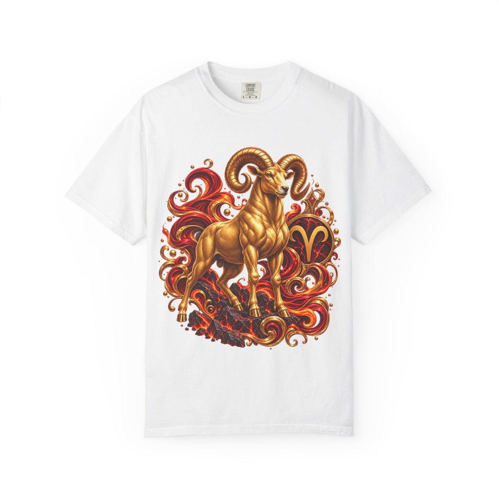 Aries Ram Zodiac T-Shirt — Bold Astrological Graphic Tee