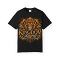 Kingdom Living Lion T-Shirt — Crowned Lion Faith Design (Matthew 6:33)