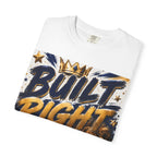 Built Right Lion T-Shirt — "Built Right: Strong, Wise, Faithful" Inspirational Faith Tee