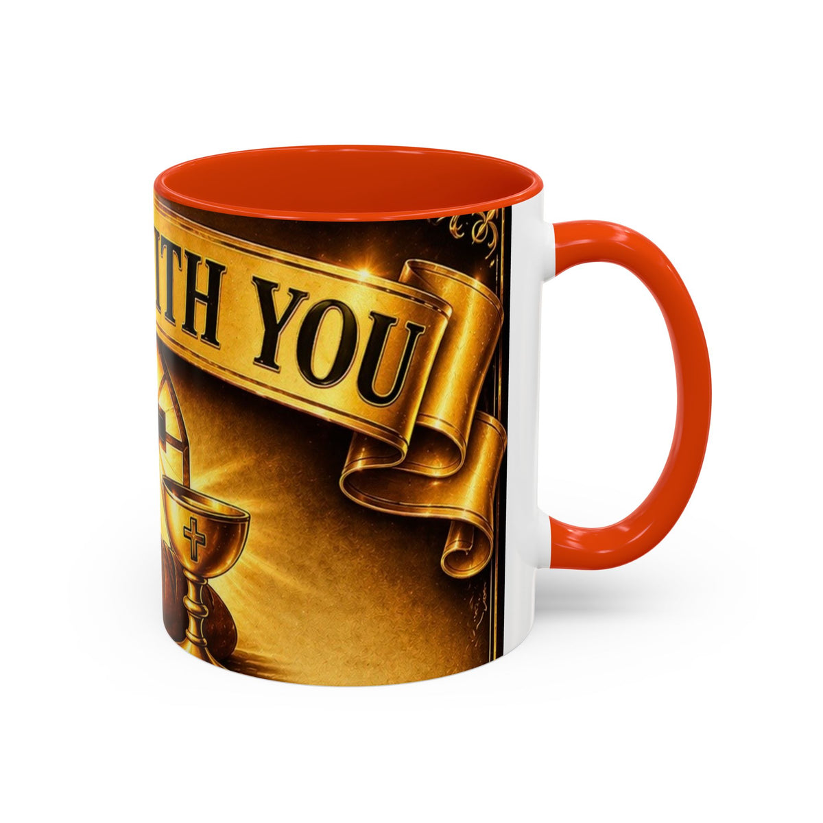 Inspirational Communion Mug — "God Is With You" Christian Coffee Cup