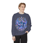 Pisces Zodiac Sweatshirt — Cosmic Blue Pisces Shark Astrological Crewneck