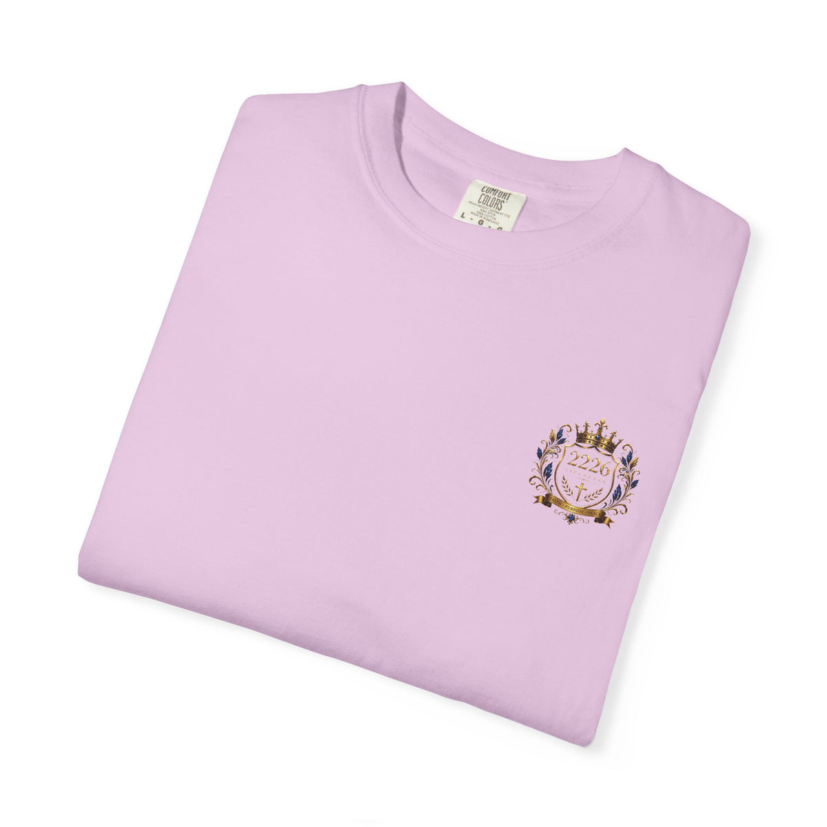 2226 Lifestyle Crest T-Shirt — Royal Crown Faith Emblem