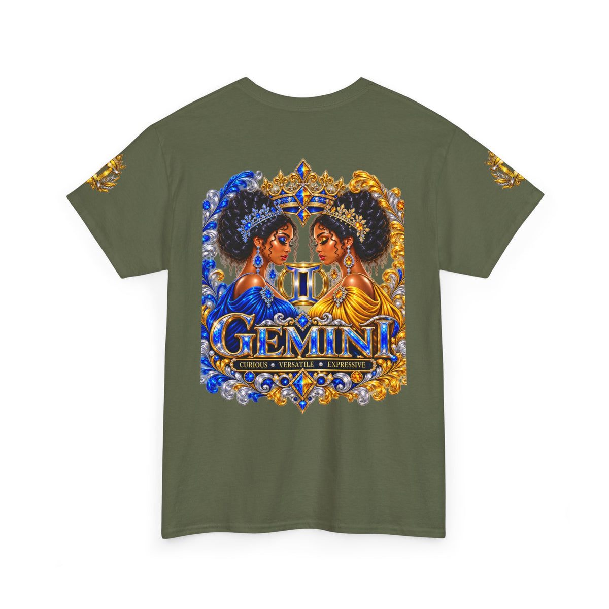 Gemini Zodiac T‑Shirt — Twin Goddesses Astrology Tee