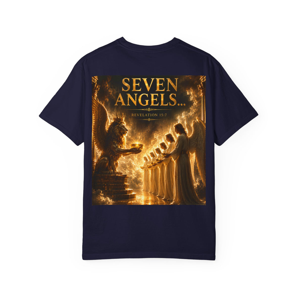 Seven Angels Graphic T-Shirt — "The Seven Angels" Religious Illustration Tee