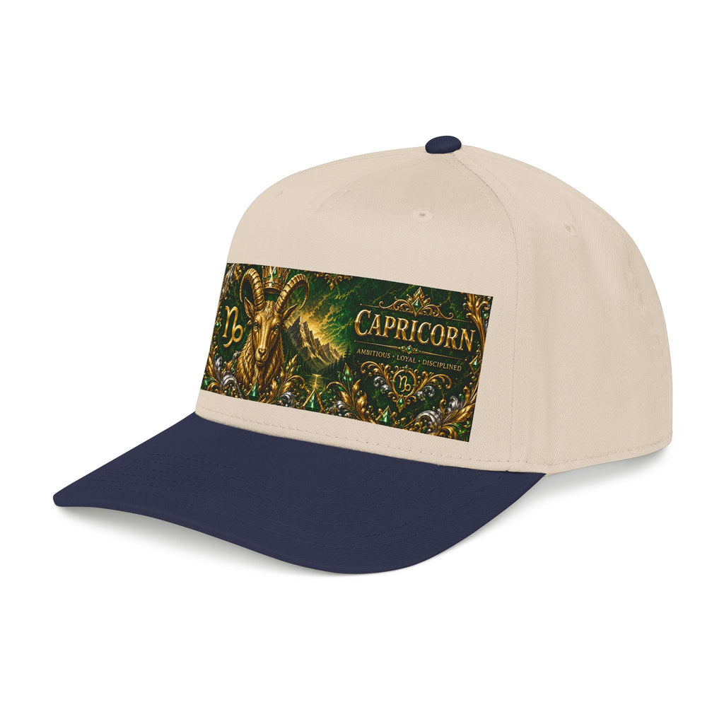 Capricorn Zodiac Baseball Cap — Gold Goat Astrology Hat