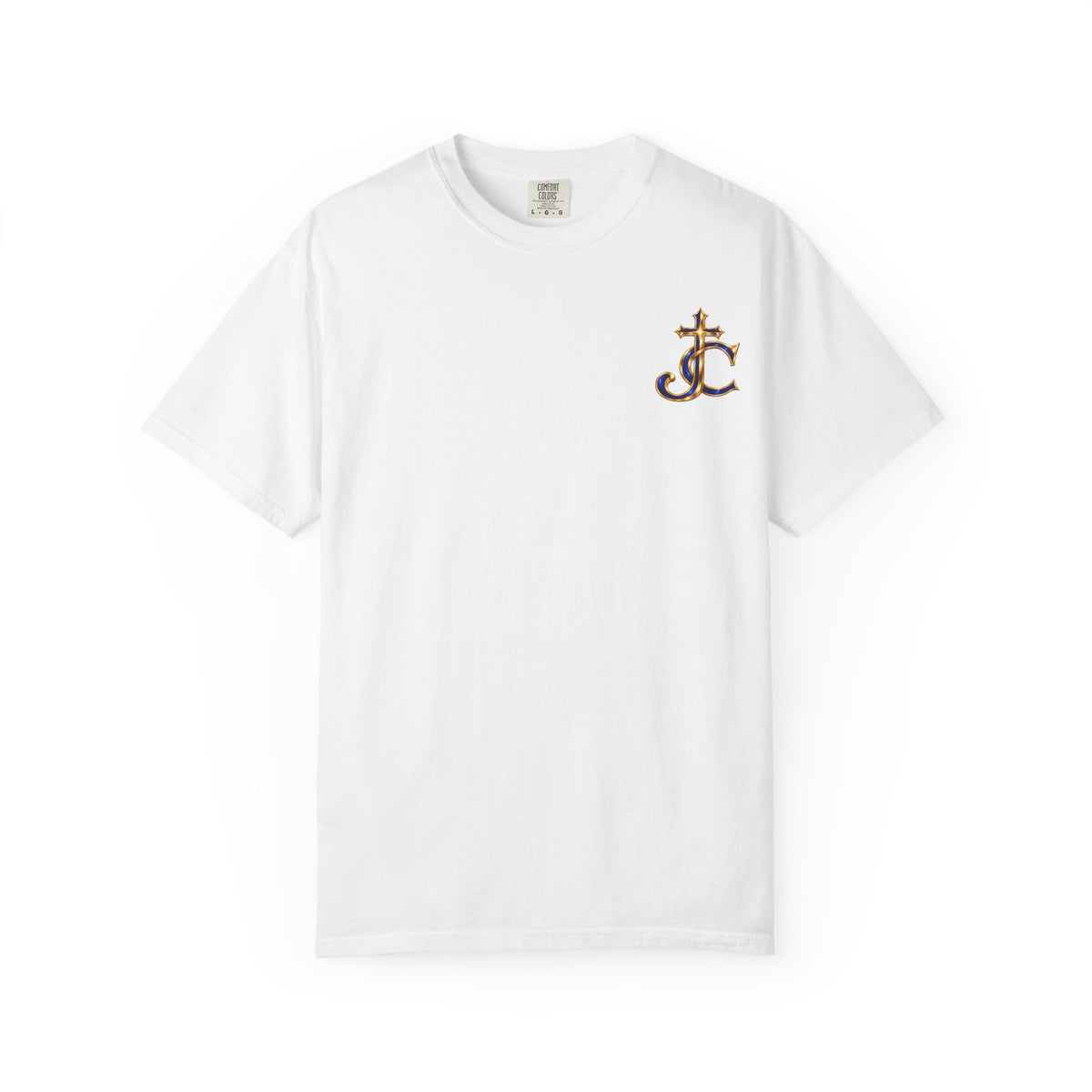 JC & Cross Kingdom Living Lion T-Shirt — Christian Faith Crown Graphic Tee