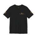 Vintage Gold Crown Tee - Minimal Royal Logo Short Sleeve Shirt