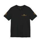 Vintage Gold Crown Tee - Minimal Royal Logo Short Sleeve Shirt