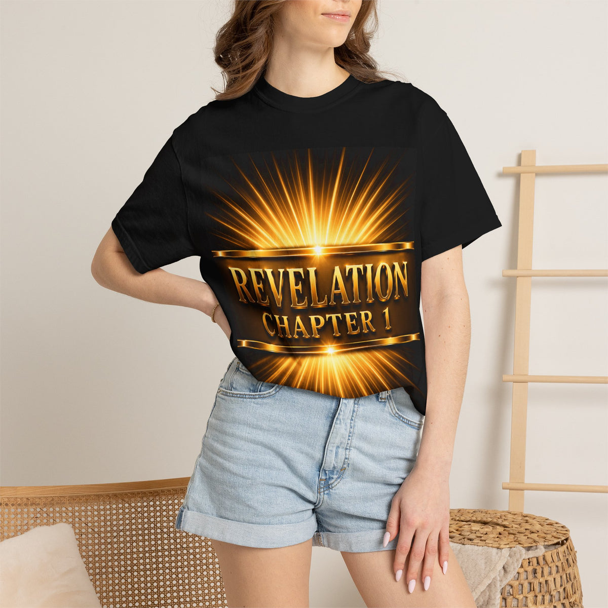 Revelation Chapter 1 T-Shirt — Glorious Jesus Radiant Christian Graphic Tee