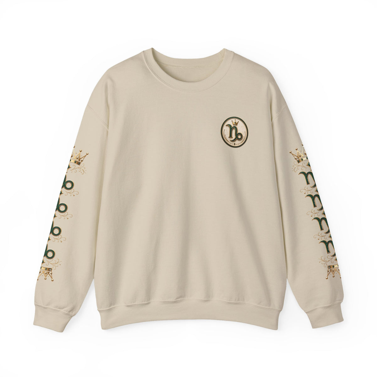 Capricorn Zodiac Crewneck Sweatshirt — Goat Astrology Graphic Pullover