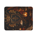 Royal Fall Sherpa Blanket – Crown & Candle Autumn Throw