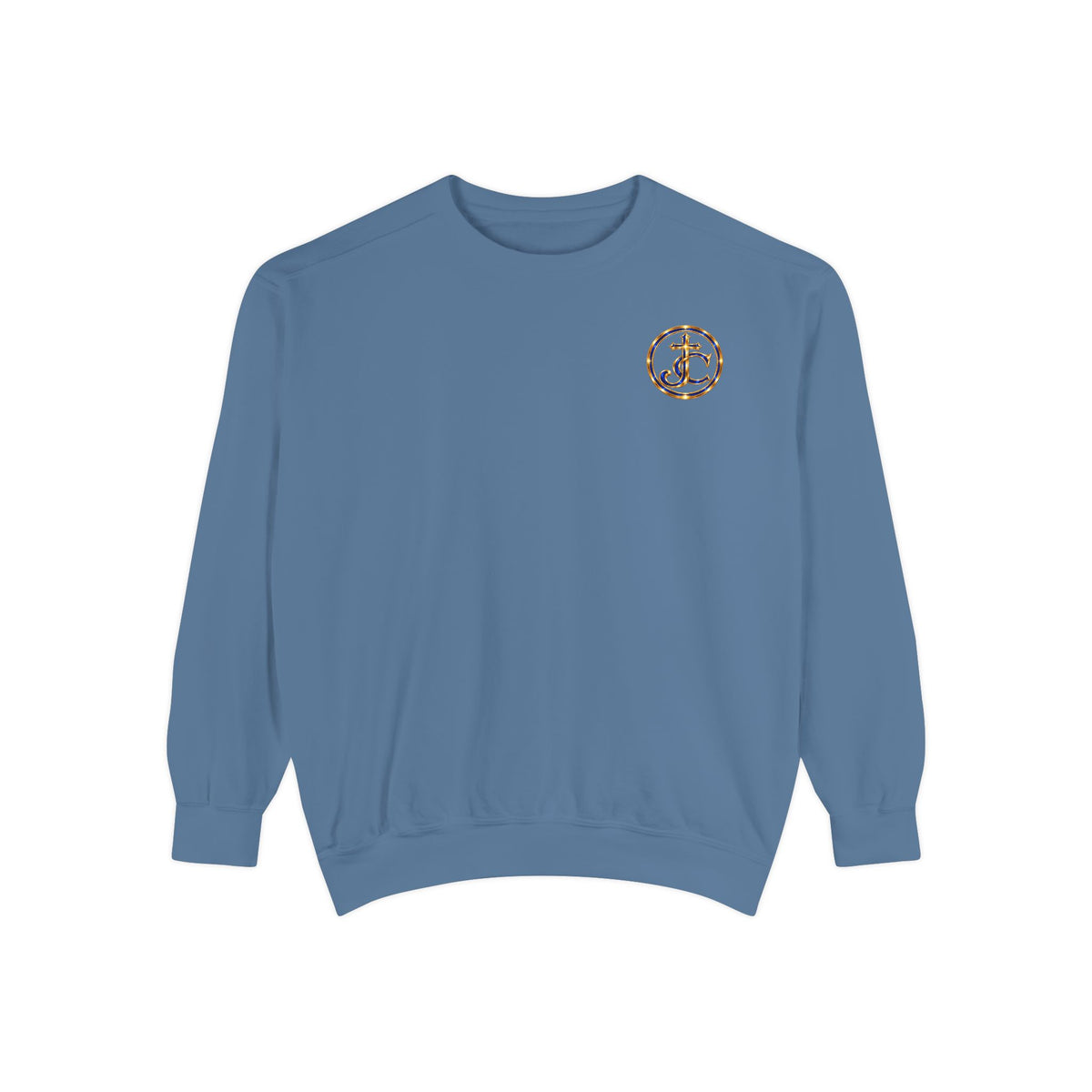 Religious Sweatshirt — “Jesus Christ Today, Tomorrow and Forever More” Crown Graphic