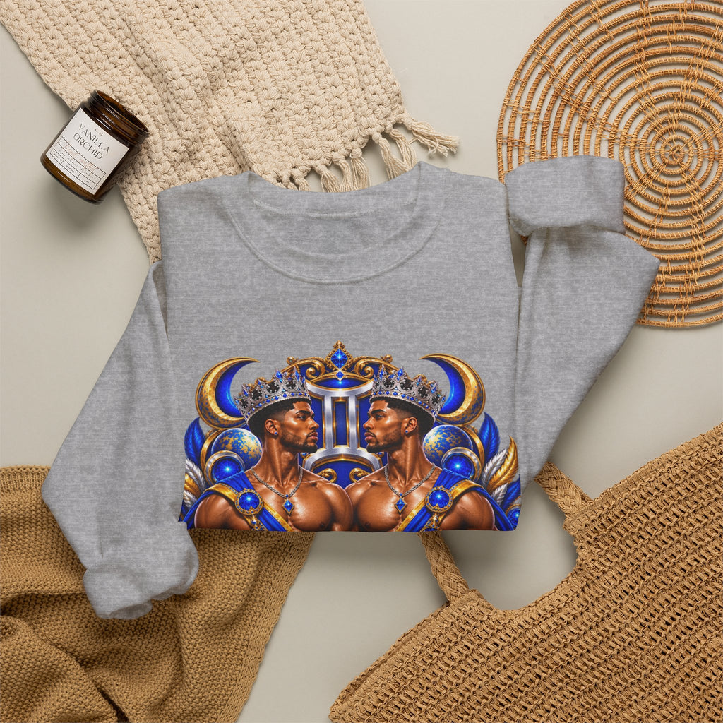 Gemini Zodiac Sweatshirt — Twin Princes Astrological Crewneck