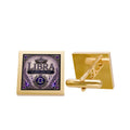 Libra Zodiac Cufflinks - Gold Square Astrology Gift for Men