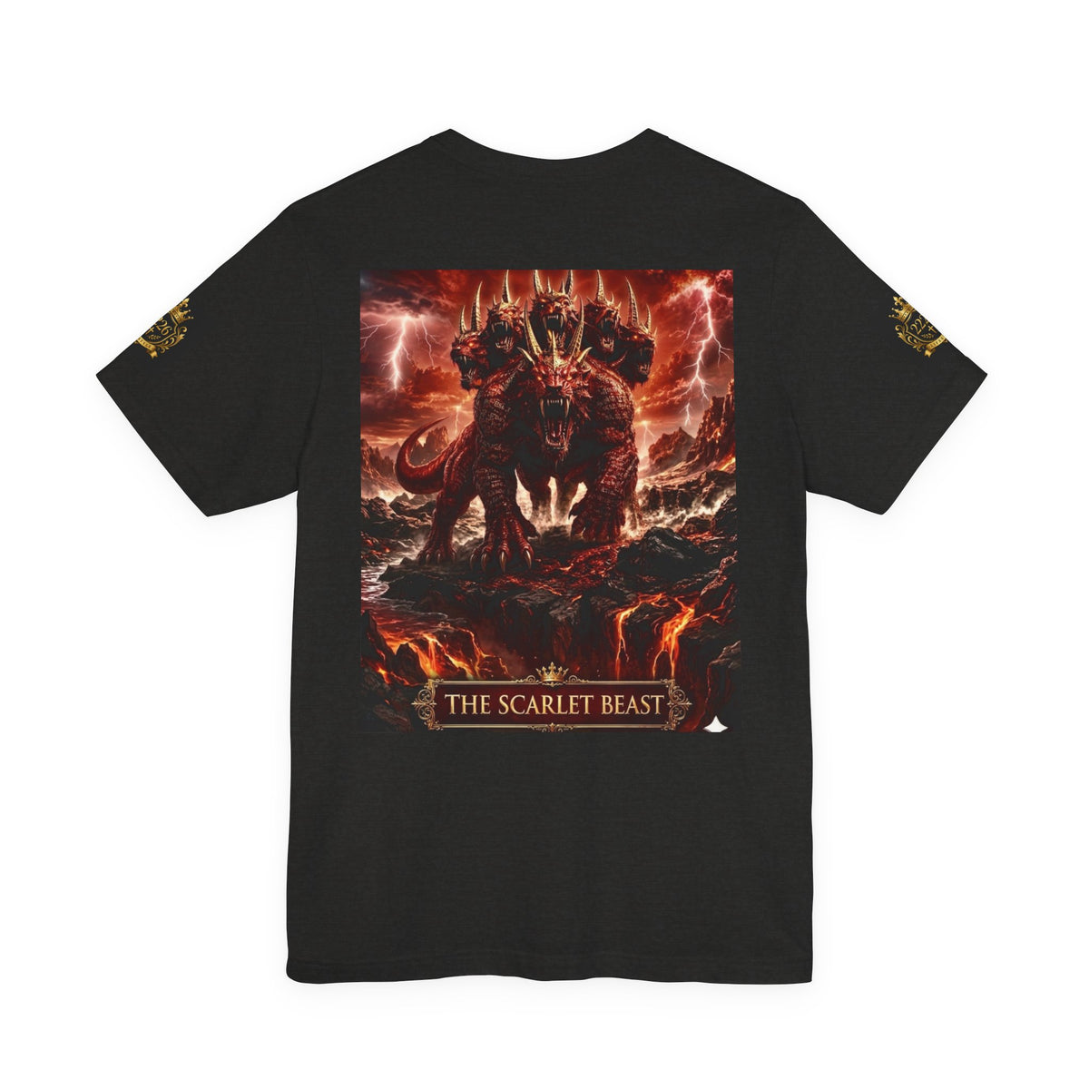 The Scarlet Beast T‑Shirt — Fiery Dragon Graphic Tee