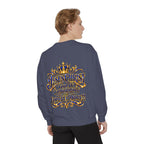 Religious Sweatshirt — “Jesus Christ Today, Tomorrow and Forever More” Crown Graphic