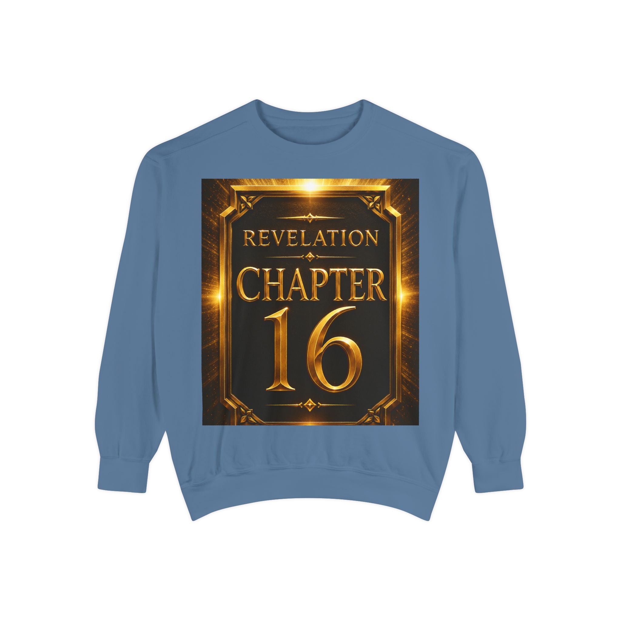 Revelation Chapter 16 Sweatshirt — "Judgment Begins" Apocalyptic Graphic
