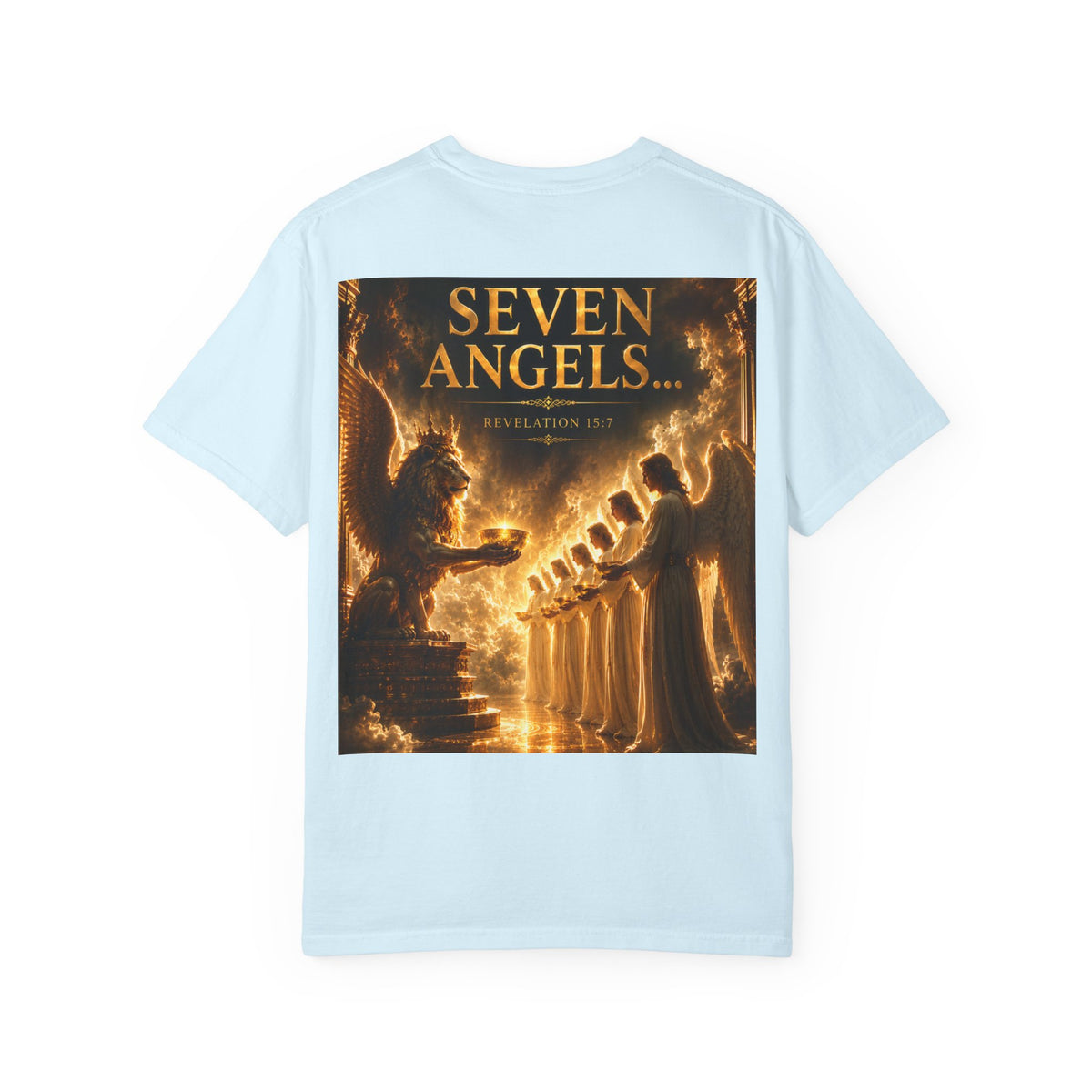 Seven Angels Graphic T-Shirt — "The Seven Angels" Religious Illustration Tee