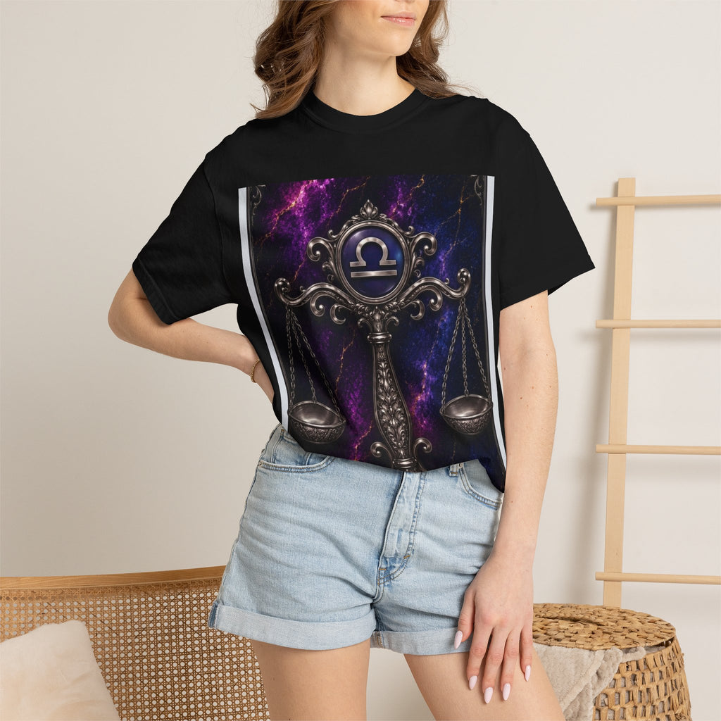 Libra Scales Zodiac T-Shirt — Astrology Graphic Tee