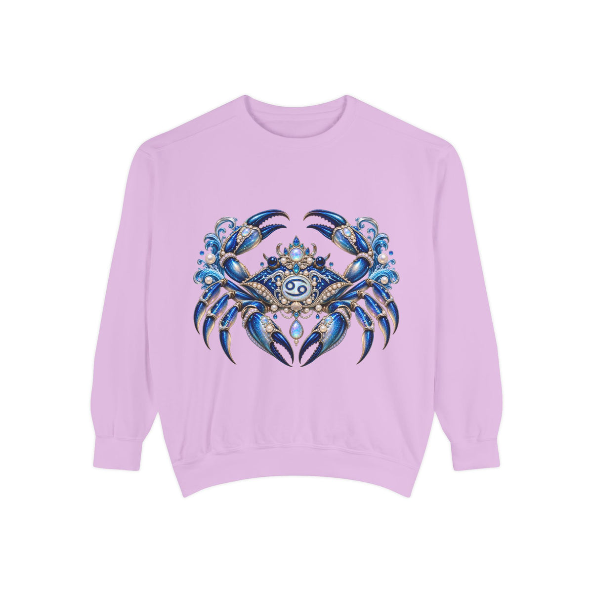 Cancer Zodiac Sweatshirt — Blue Crab Astrology Crewneck