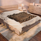 Faith Inspirational Velveteen Plush Blanket – "Faith makes all things possible" (Matthew 19:26)