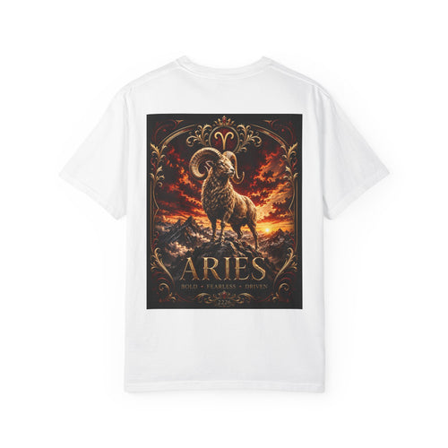 Aries Ram Zodiac T-Shirt — Bold Astrological Graphic Tee