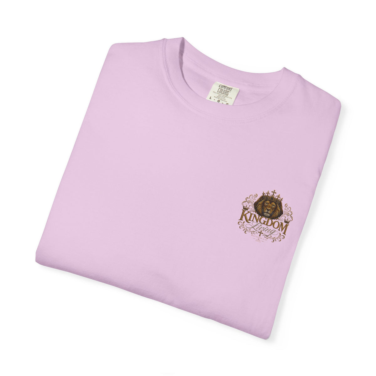 Kingdom Living Lion T-Shirt — Crowned Lion Christian Faith Tee