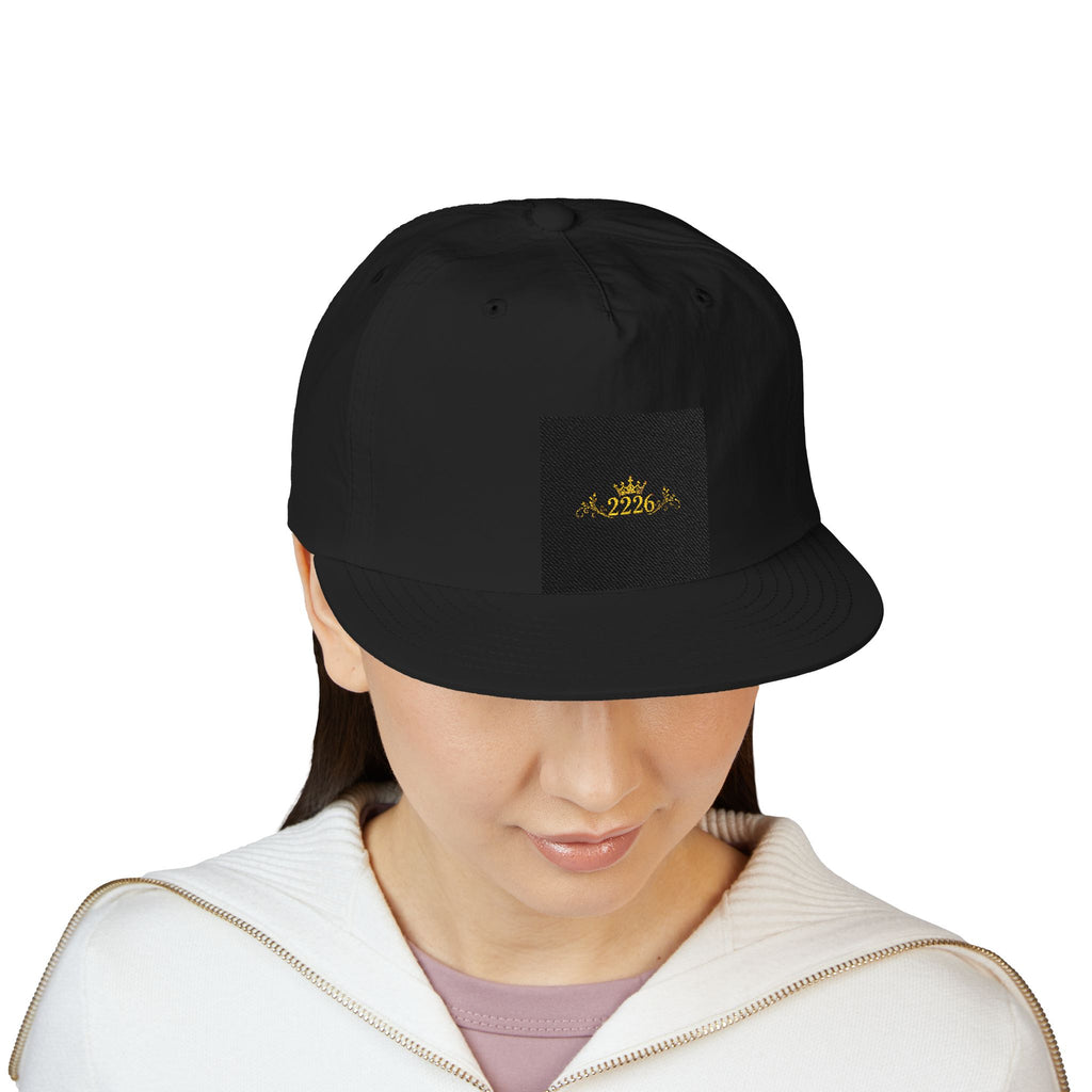 Surf Cap - Minimal Gold Wave Embroidered Patch Hat