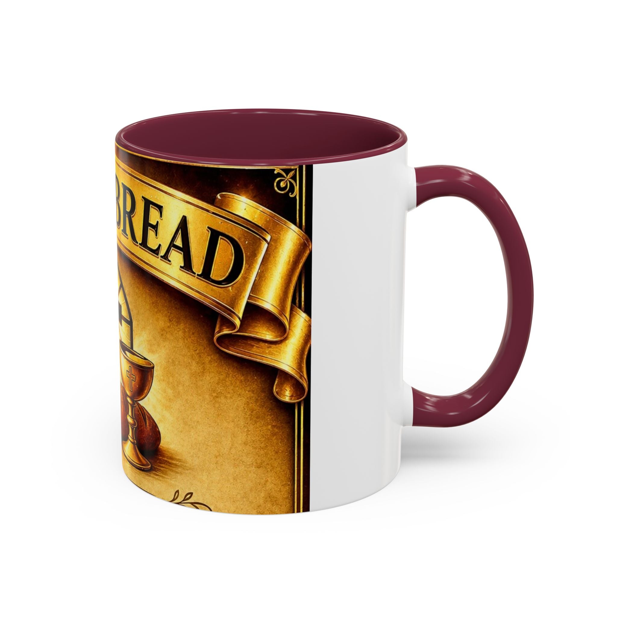 Daily Bread Coffee Mug — Christian Cross & Communion 11oz/15oz