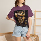 Built Different Christian Lion T-Shirt — "Built Right, Beautiful, Brilliant" Inspirational Faith Tee