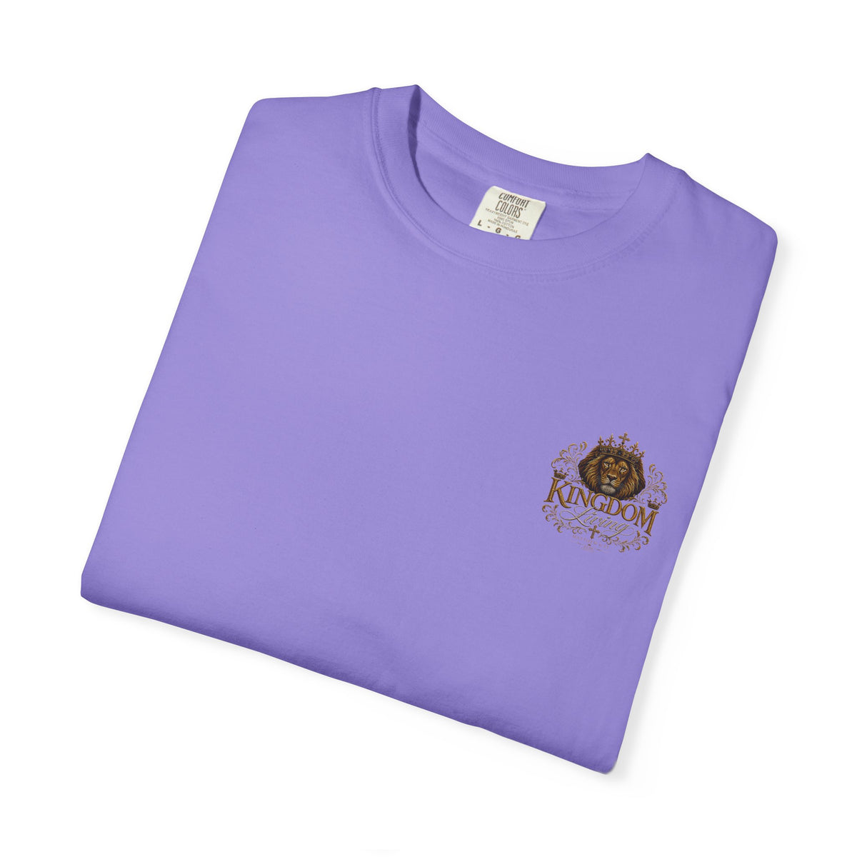 Kingdom Living Lion T-Shirt — Crowned Lion Christian Faith Tee