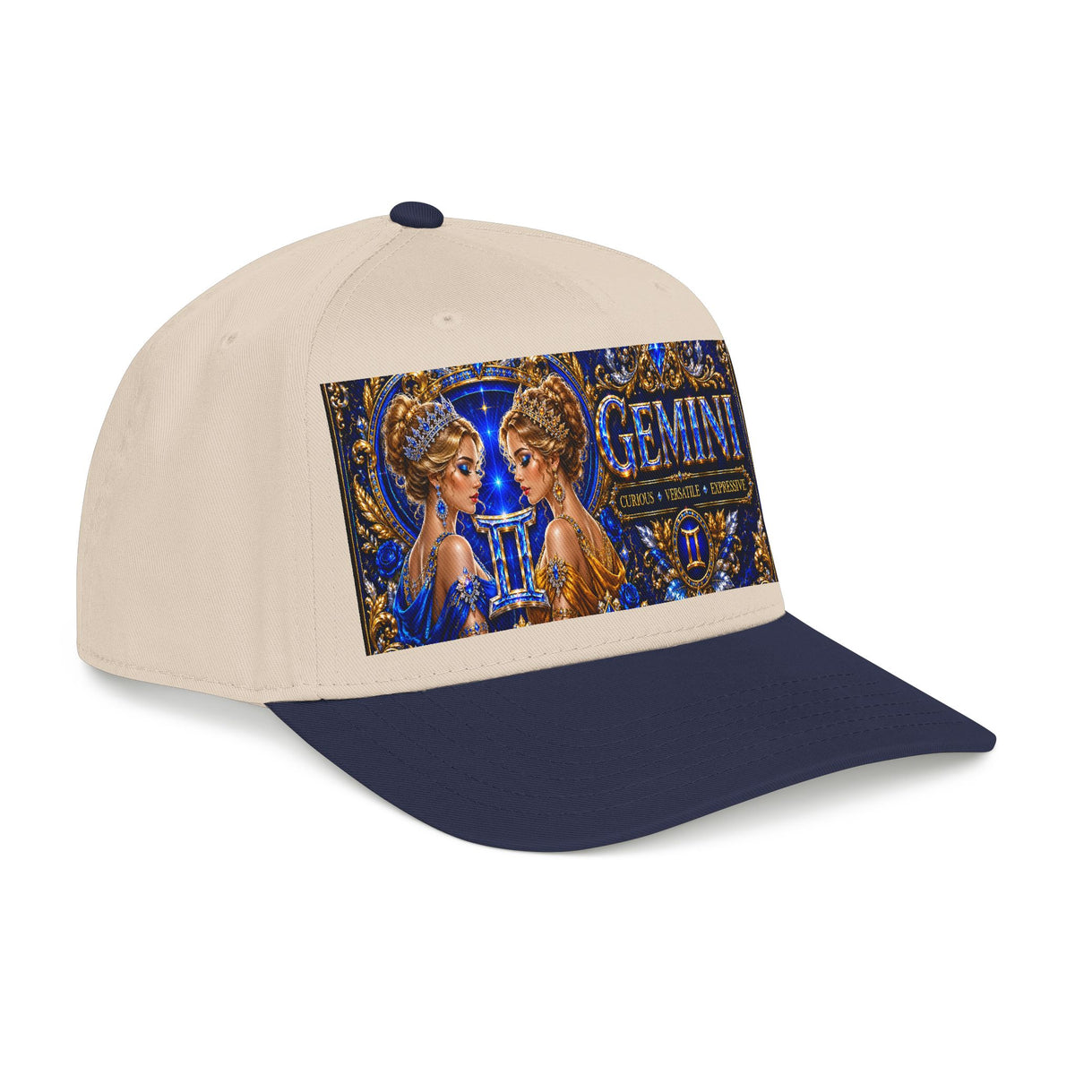 Gemini Zodiac Baseball Cap — Astrology Twins Embroidered Mid Profile Hat