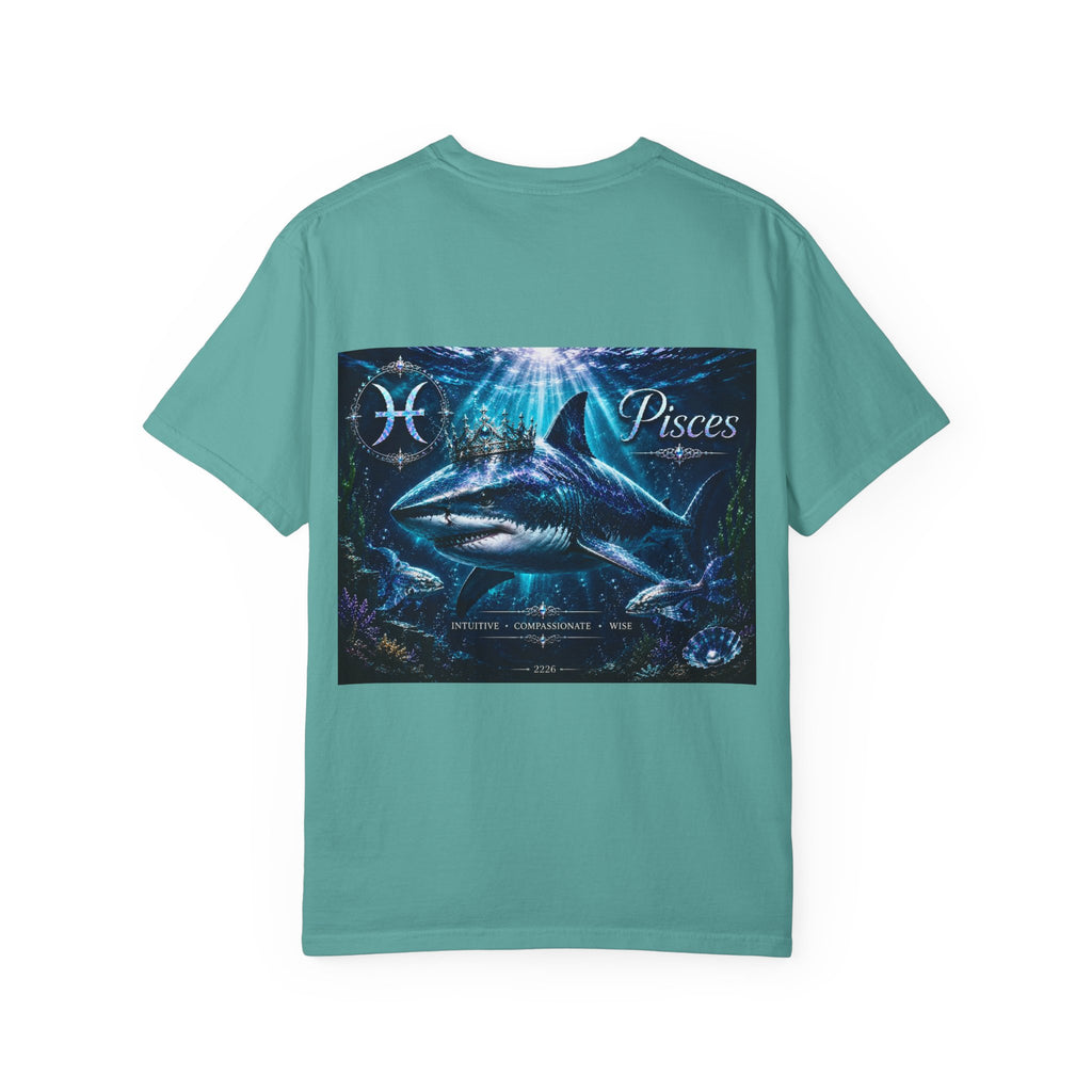 Pisces Zodiac T-Shirt — Illustrated Pisces Fish Astrology Tee